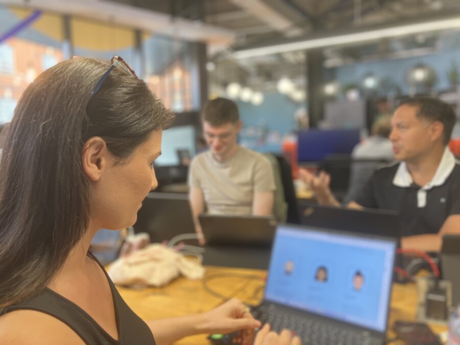our team working